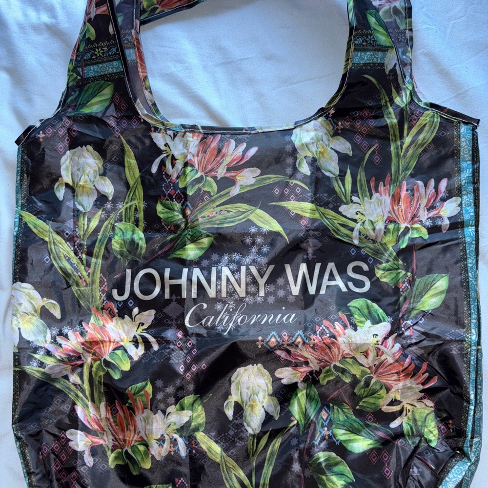 Johnny Was Floral Tote Bag - Black